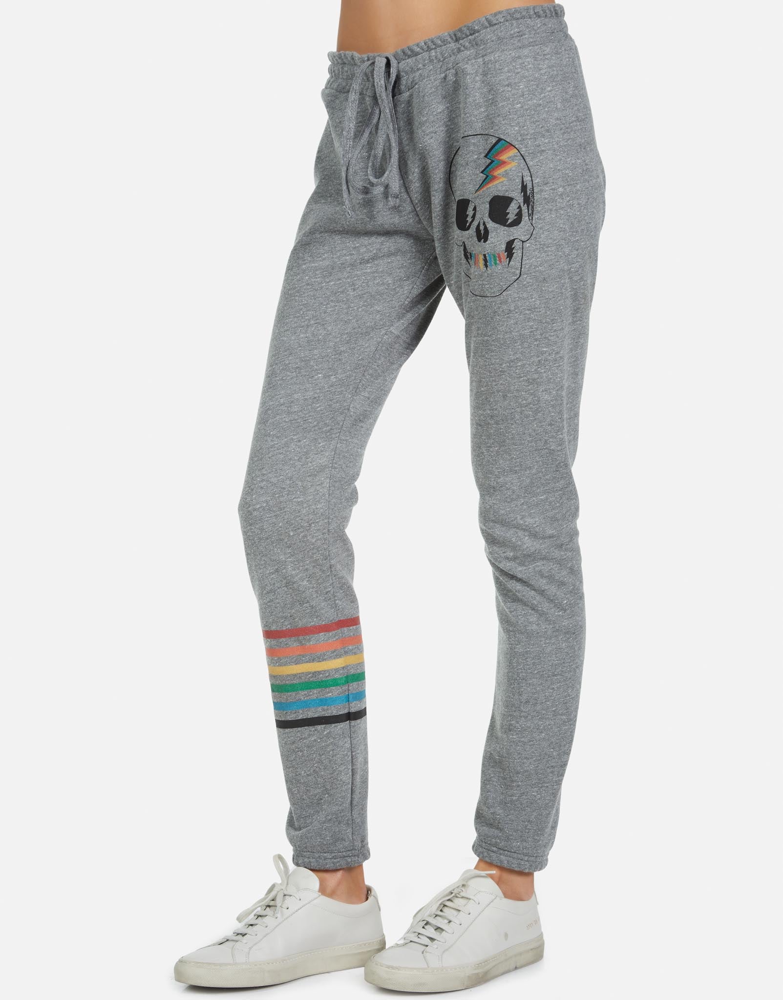 Lauren Moshi Women's Uri Rainbow Electric Skull - 