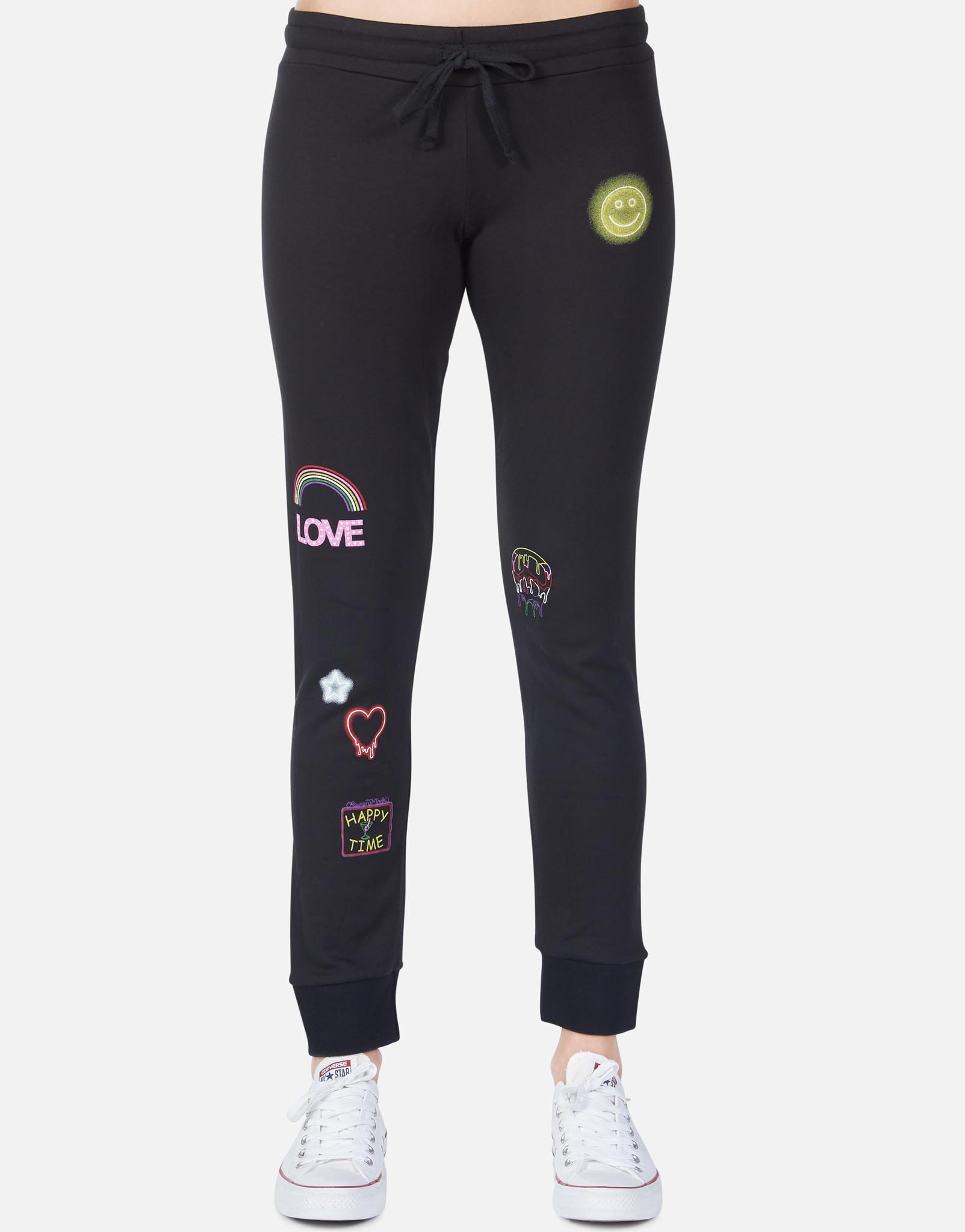 Lauren Moshi Women's Jess Neon Signs - Black