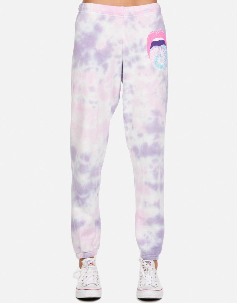 Lauren Moshi Women's Brynn Tie Dye Tongue - Pastel Sky