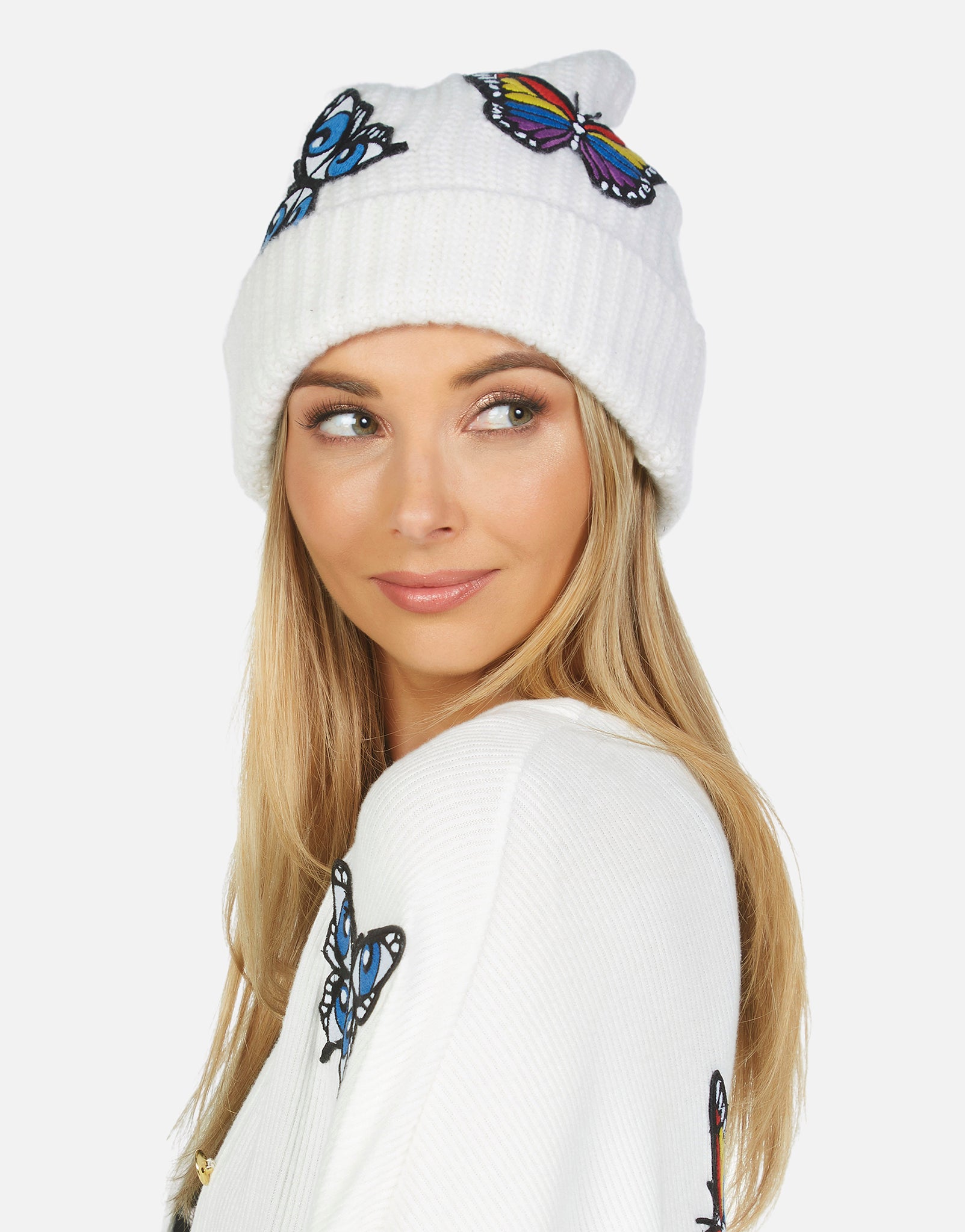 Blix Butterfly Patches Beanie