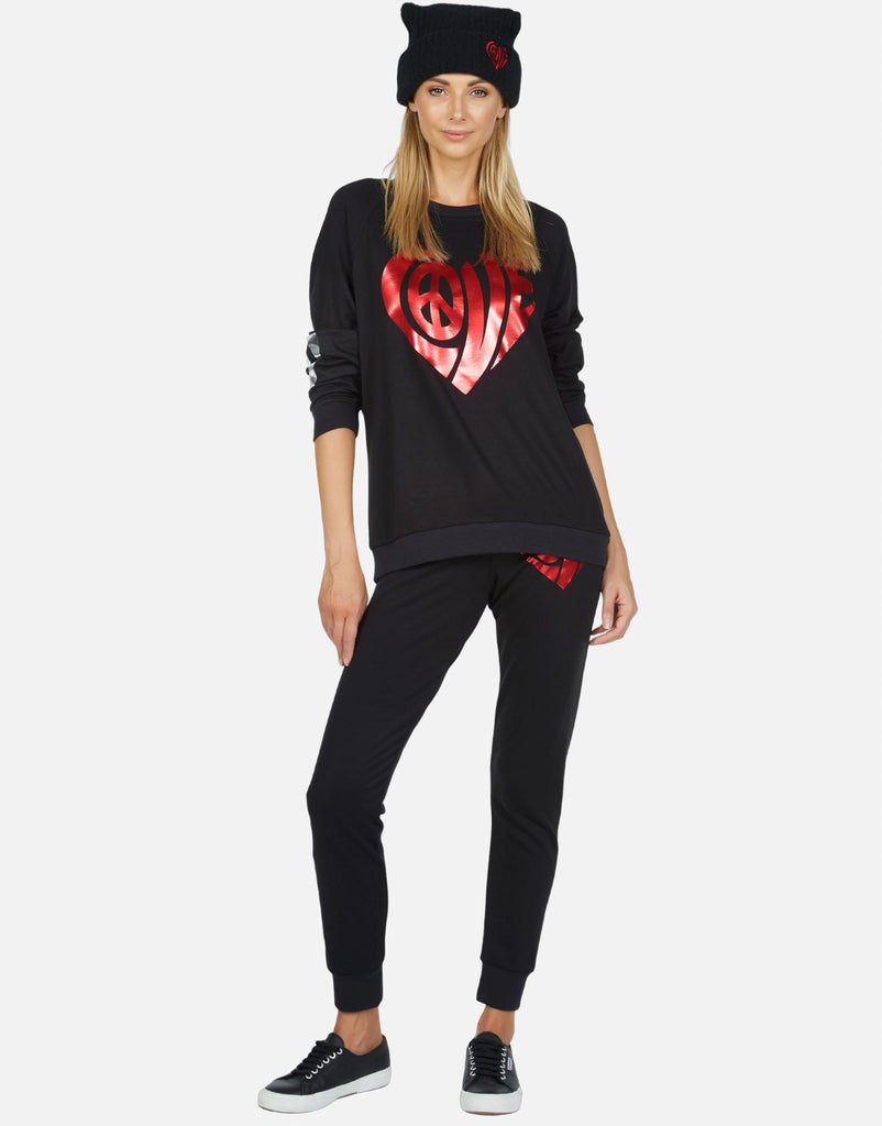 Lauren Moshi Women's Blix Love Heart - Black