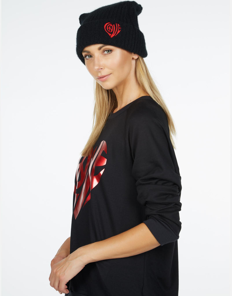 Lauren Moshi Women's Blix Love Heart - Black