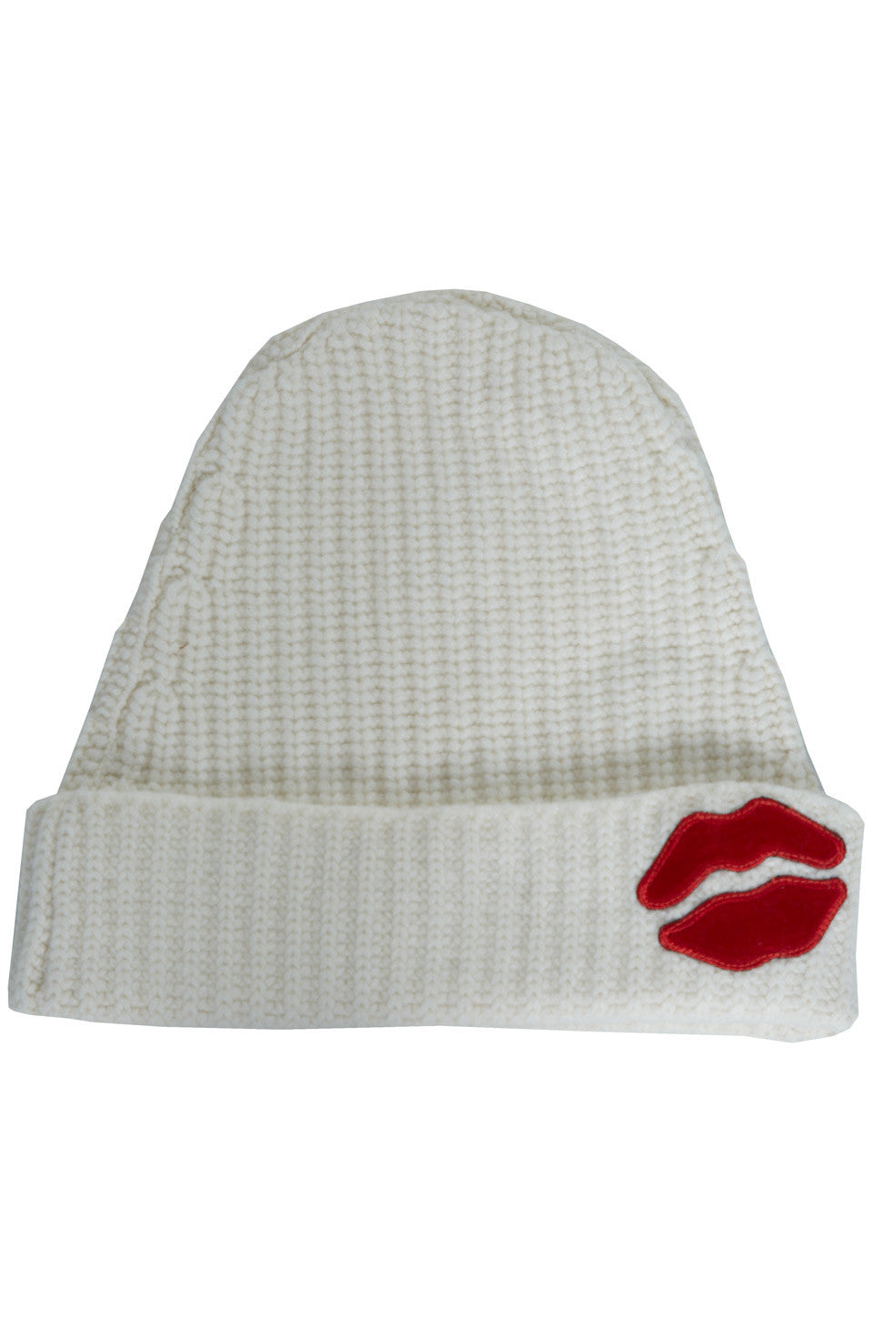 Lauren Moshi Women's Blix Red Mouth Patch - Creme