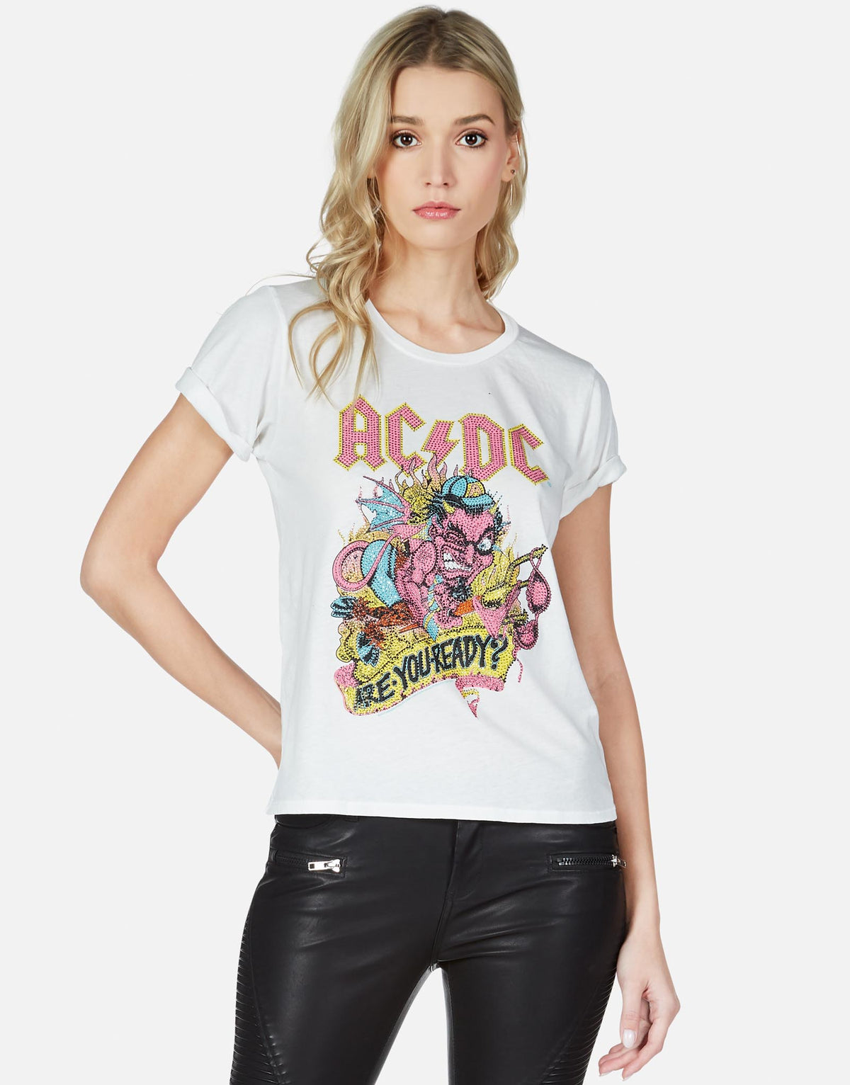 Lauren Moshi X Epic Women's Croft AC/DC Devil - Milk