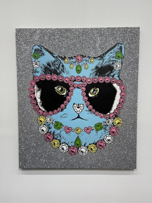 Canvas Diamond Cat