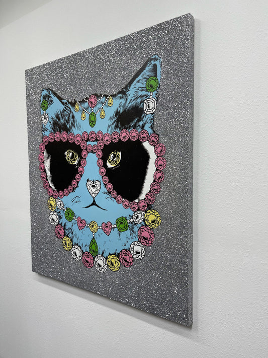 Canvas Diamond Cat