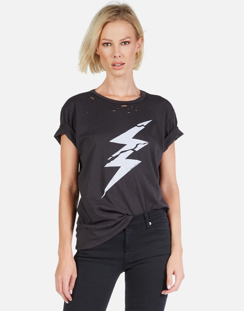 Lauren Moshi Women's Wolf Cracked Lightning Bolt - 