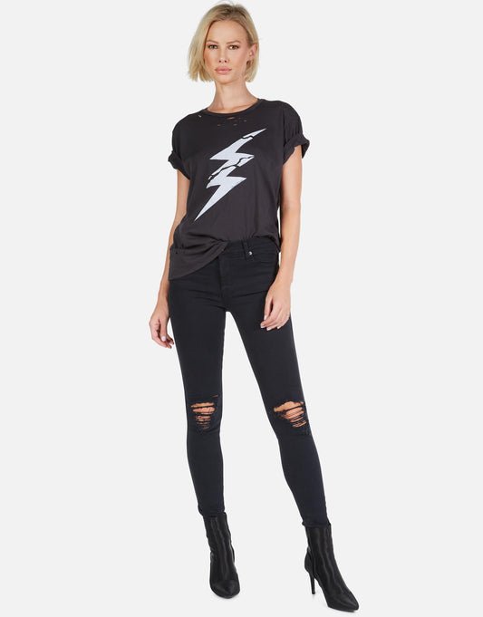 Lauren Moshi Women's Wolf Cracked Lightning Bolt - 