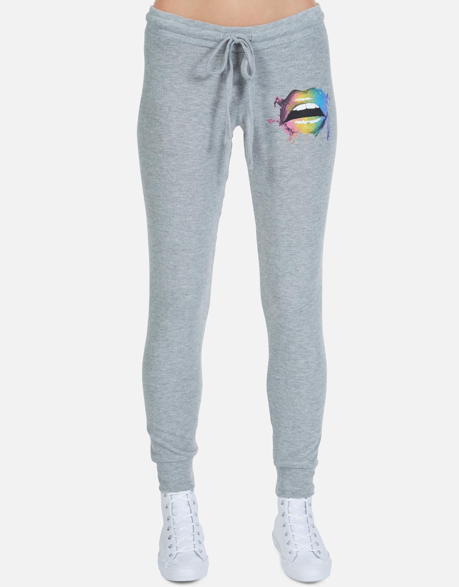 Lauren Moshi Women's Kizzy Rainbow Smudge Lip - Heather Grey