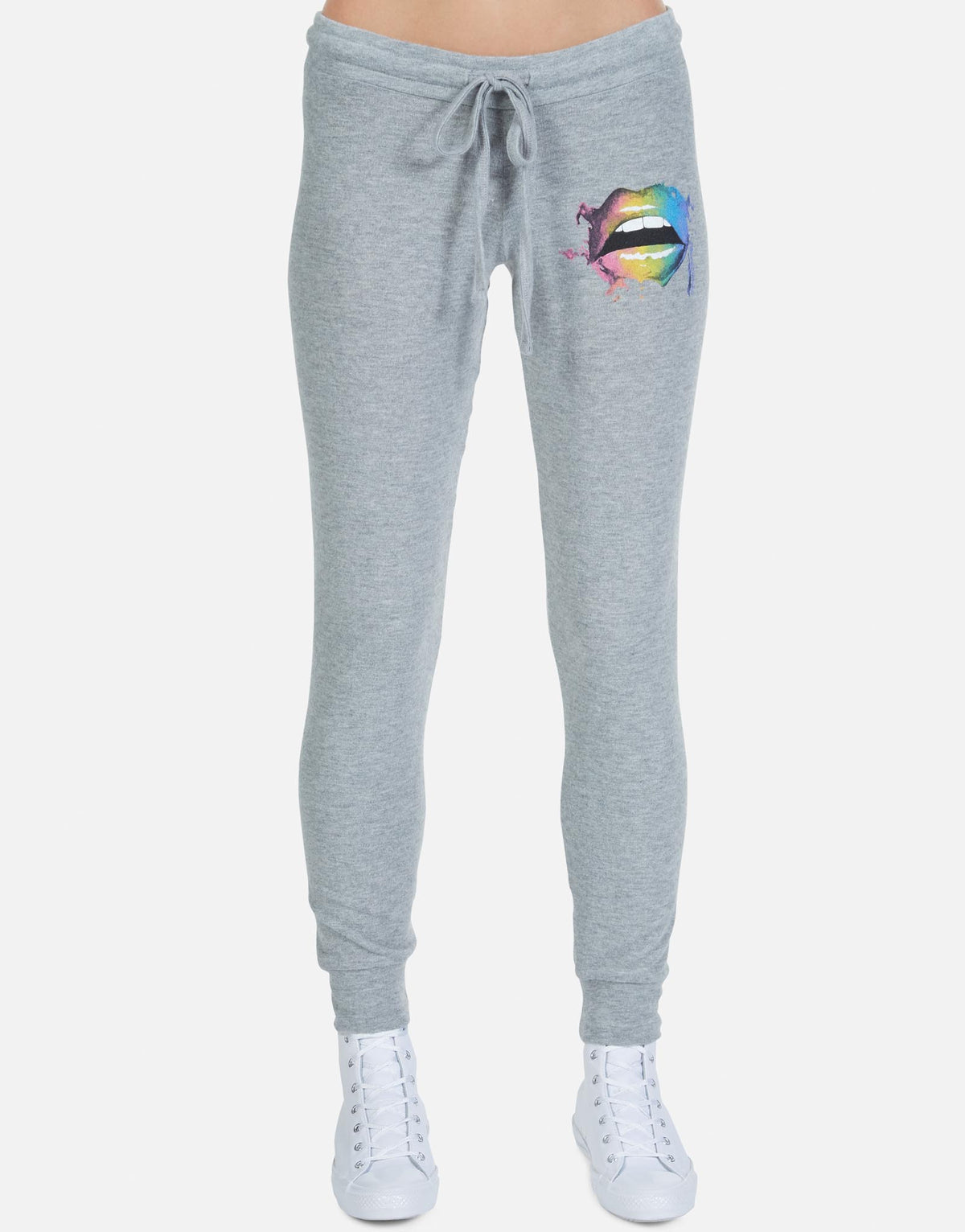 Lauren Moshi Women's Kizzy Rainbow Smudge Lip - Heather Grey