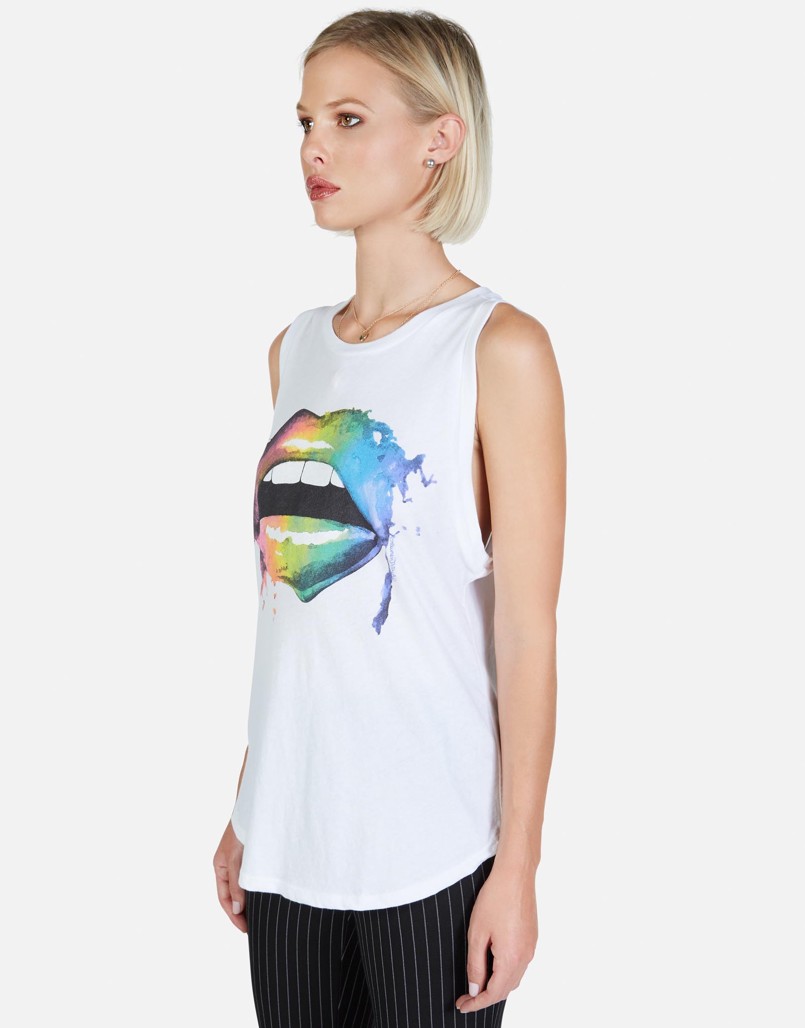 Lauren Moshi Women's Peyton Rainbow Smudge Lip - 