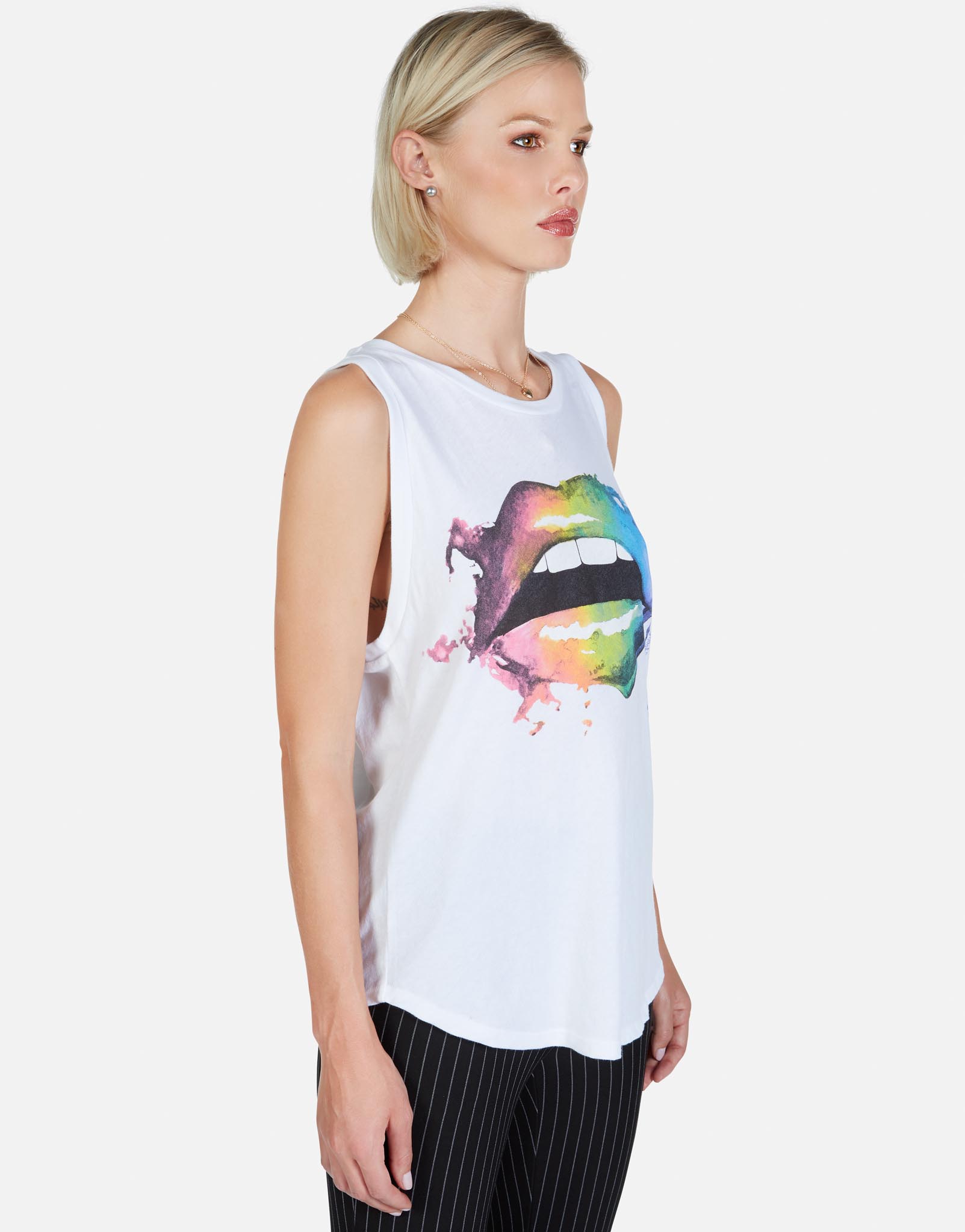 Lauren Moshi Women's Peyton Rainbow Smudge Lip - 