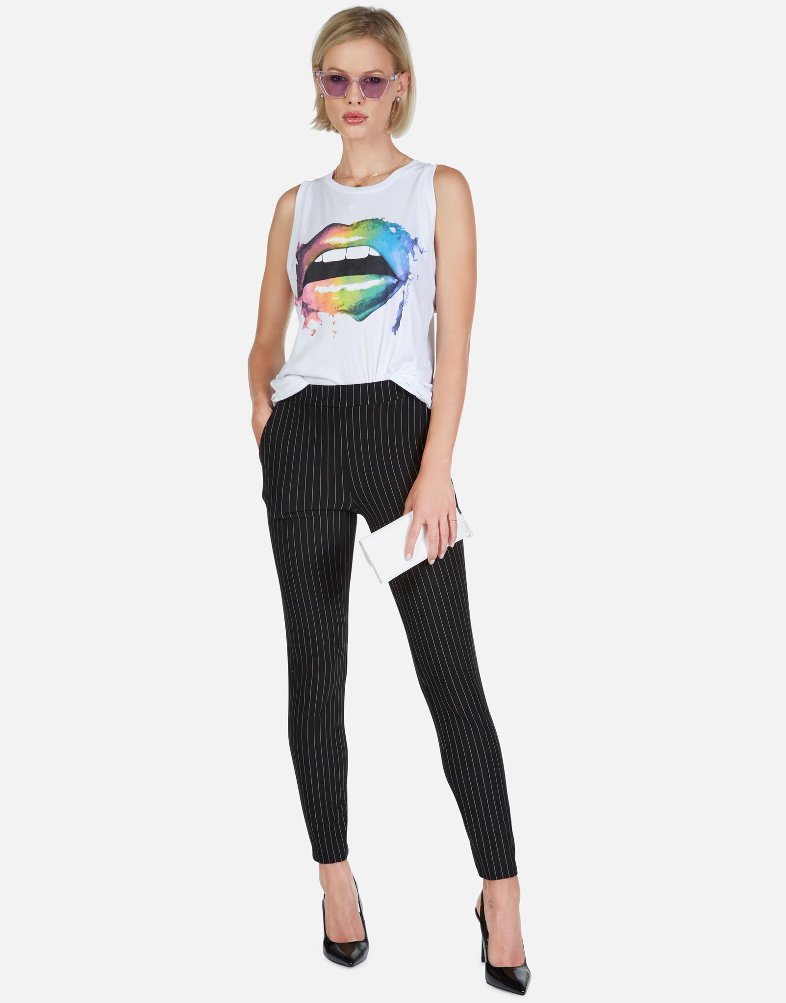 Lauren Moshi Women's Peyton Rainbow Smudge Lip - 