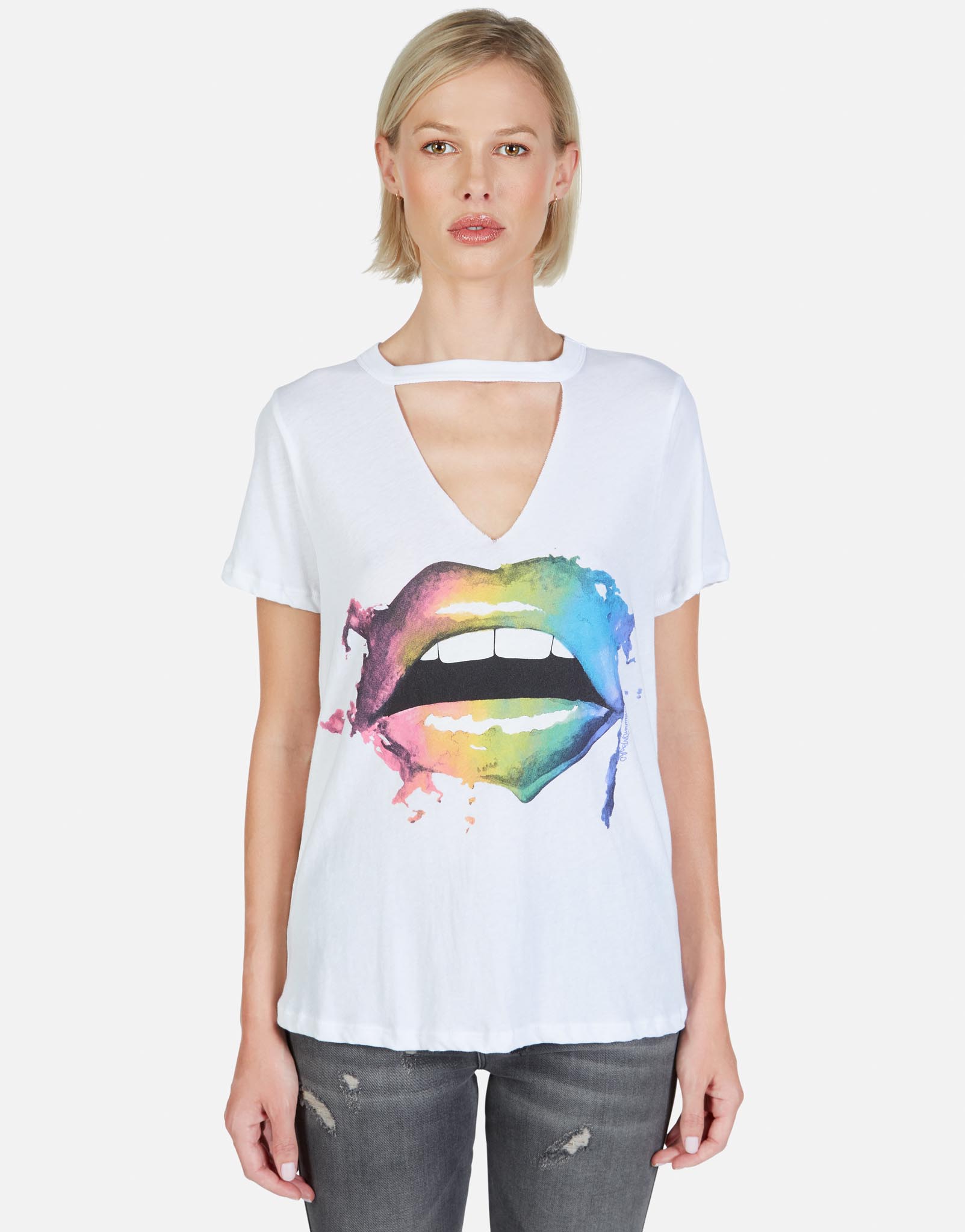 Lauren Moshi Women's Jhene Rainbow Smudge Lip - 