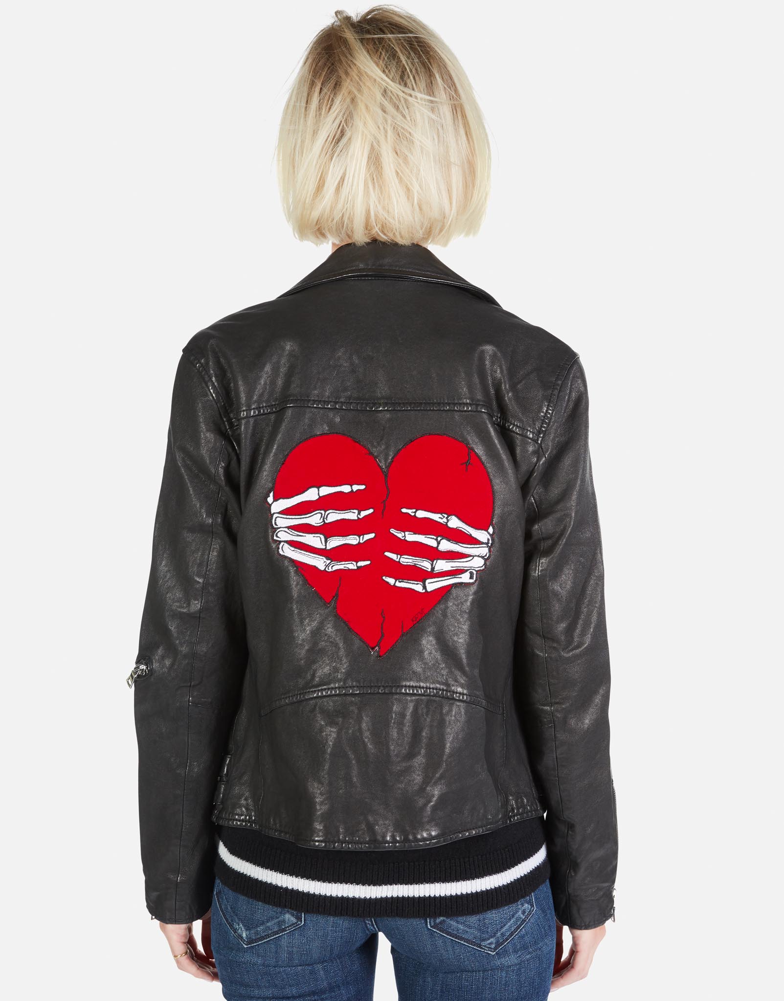 Lauren Moshi Women's Posey Skeleton Hand Heart - 