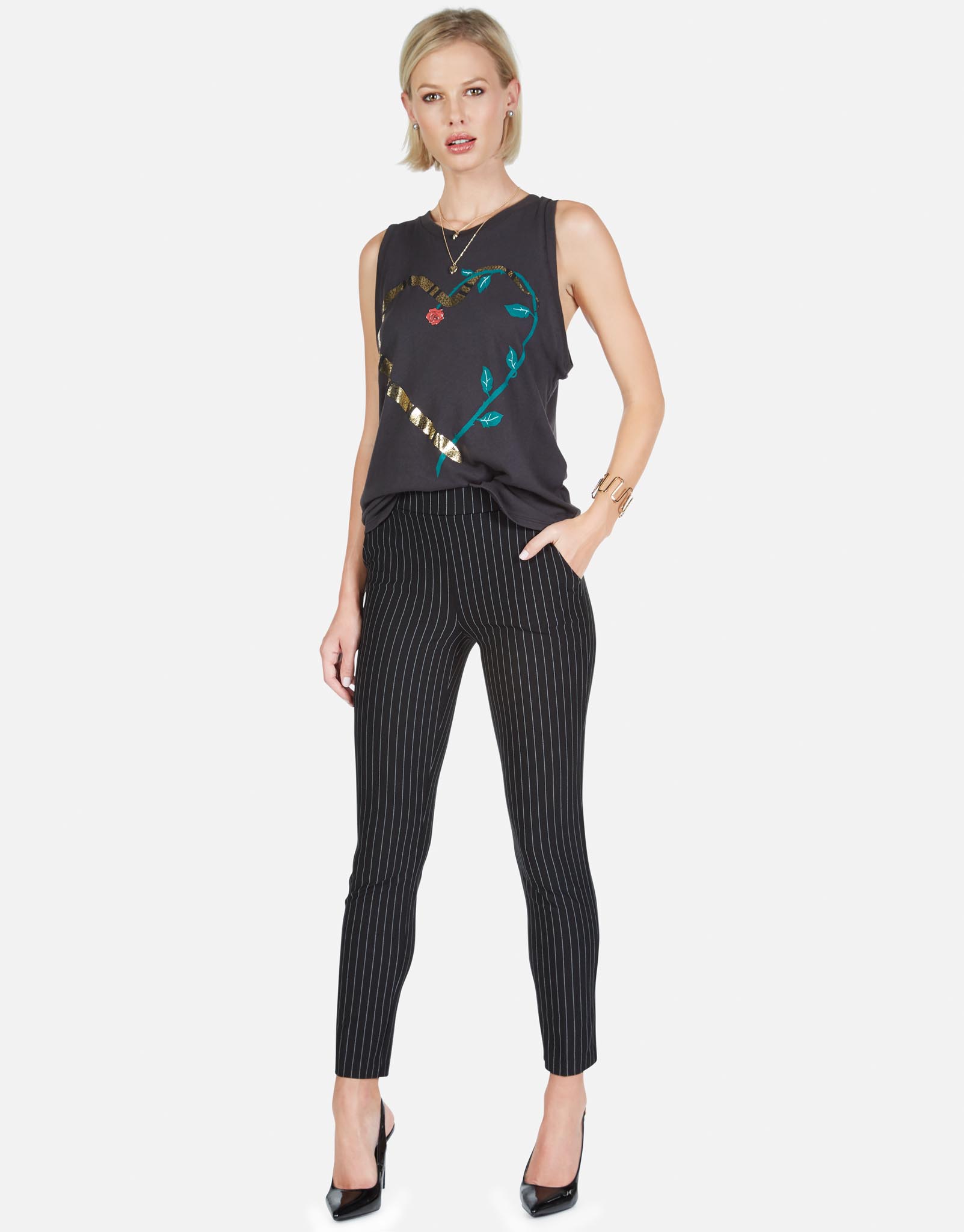 Lauren Moshi Women's Peyton Snake Heart - 