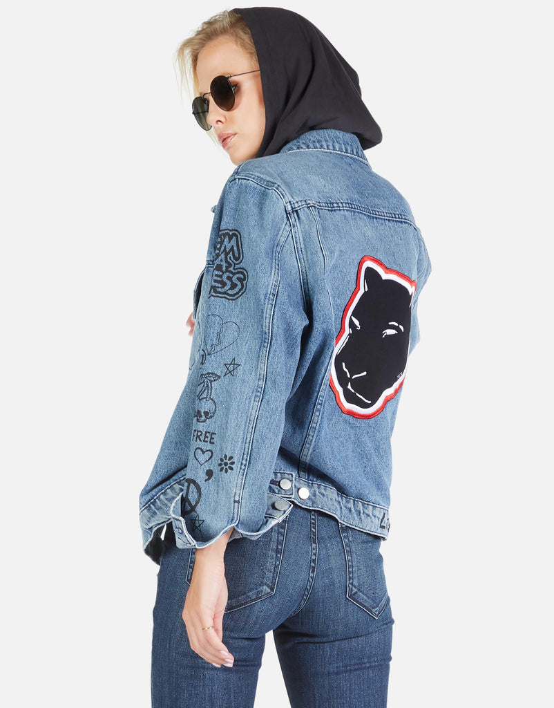 Lauren Moshi Women's Stevie Varsity Panther - 