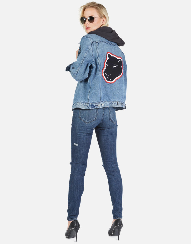 Lauren Moshi Women's Stevie Varsity Panther - 
