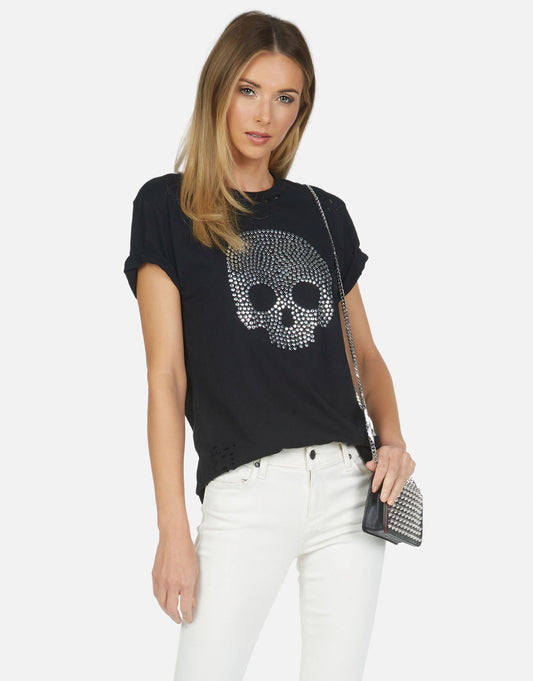 Lauren Moshi Women's Capri Nailhead Skull - XS