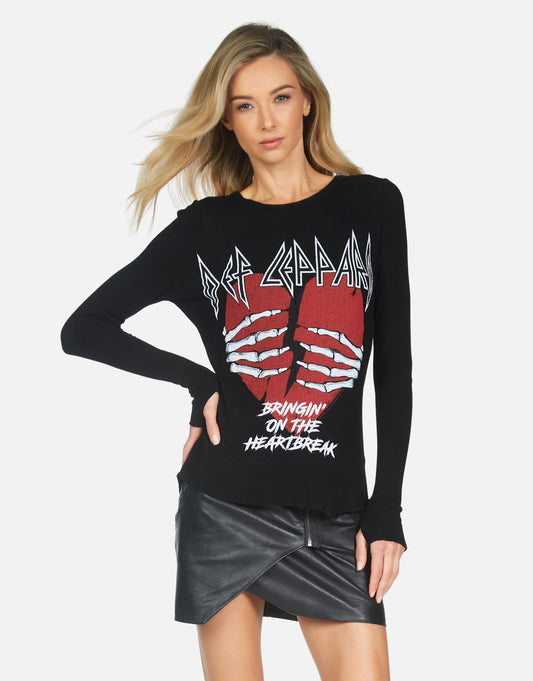 Lauren Moshi X Women's McKinley X Def Leppard Heartbreak - XS