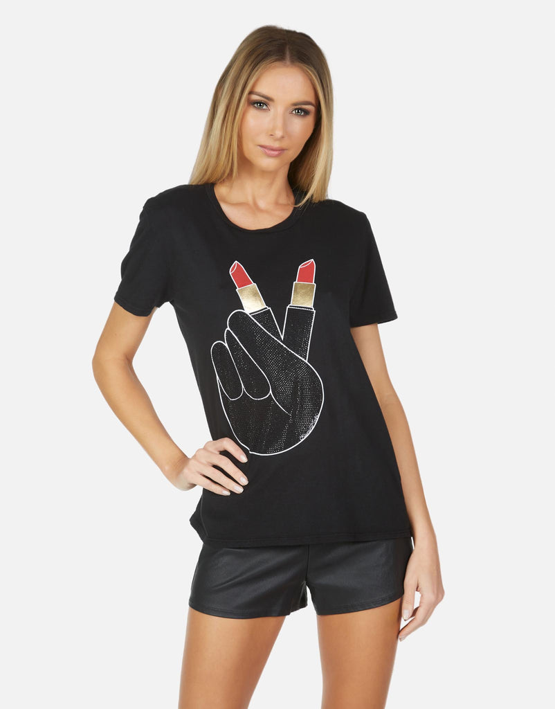 Lauren Moshi Women's Wolf Crystal Lipstick Peace - 