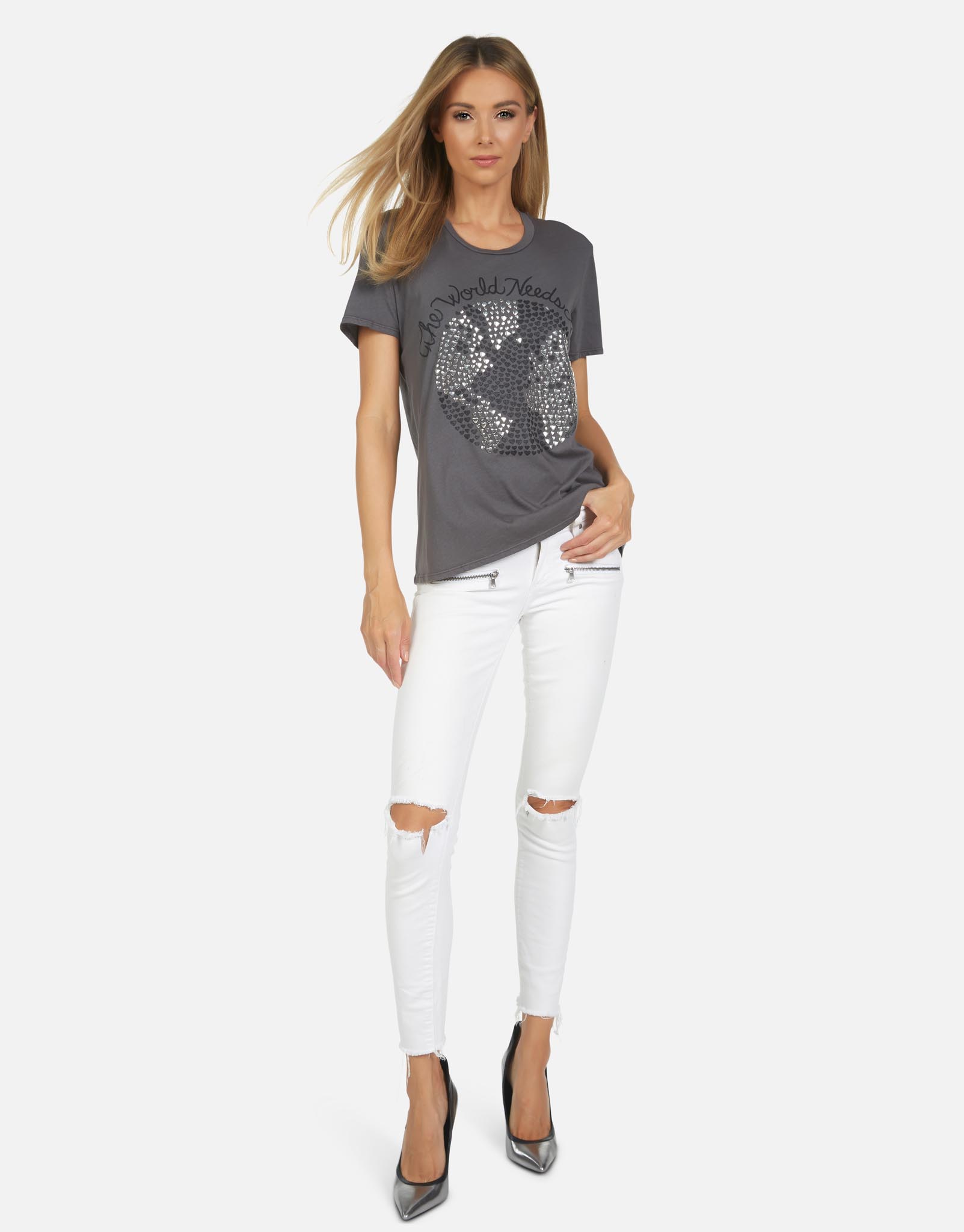 Lauren Moshi Women's Wolf World Needs Love - 