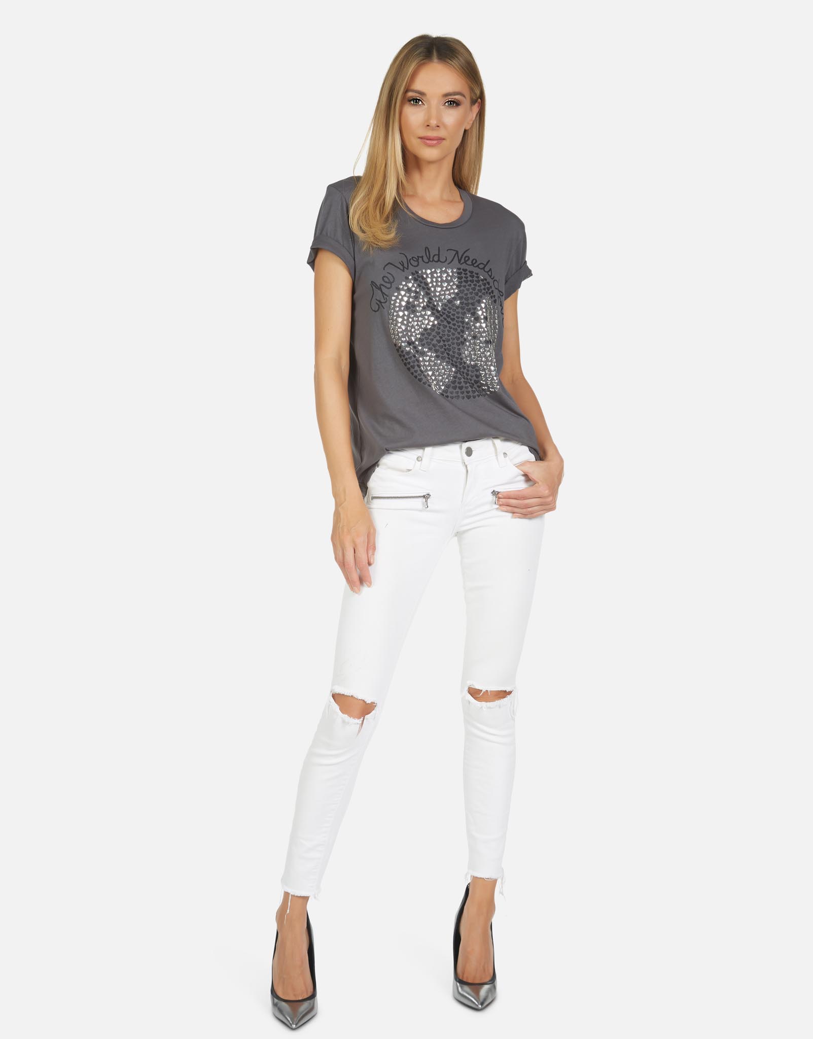 Lauren Moshi Women's Wolf World Needs Love - 