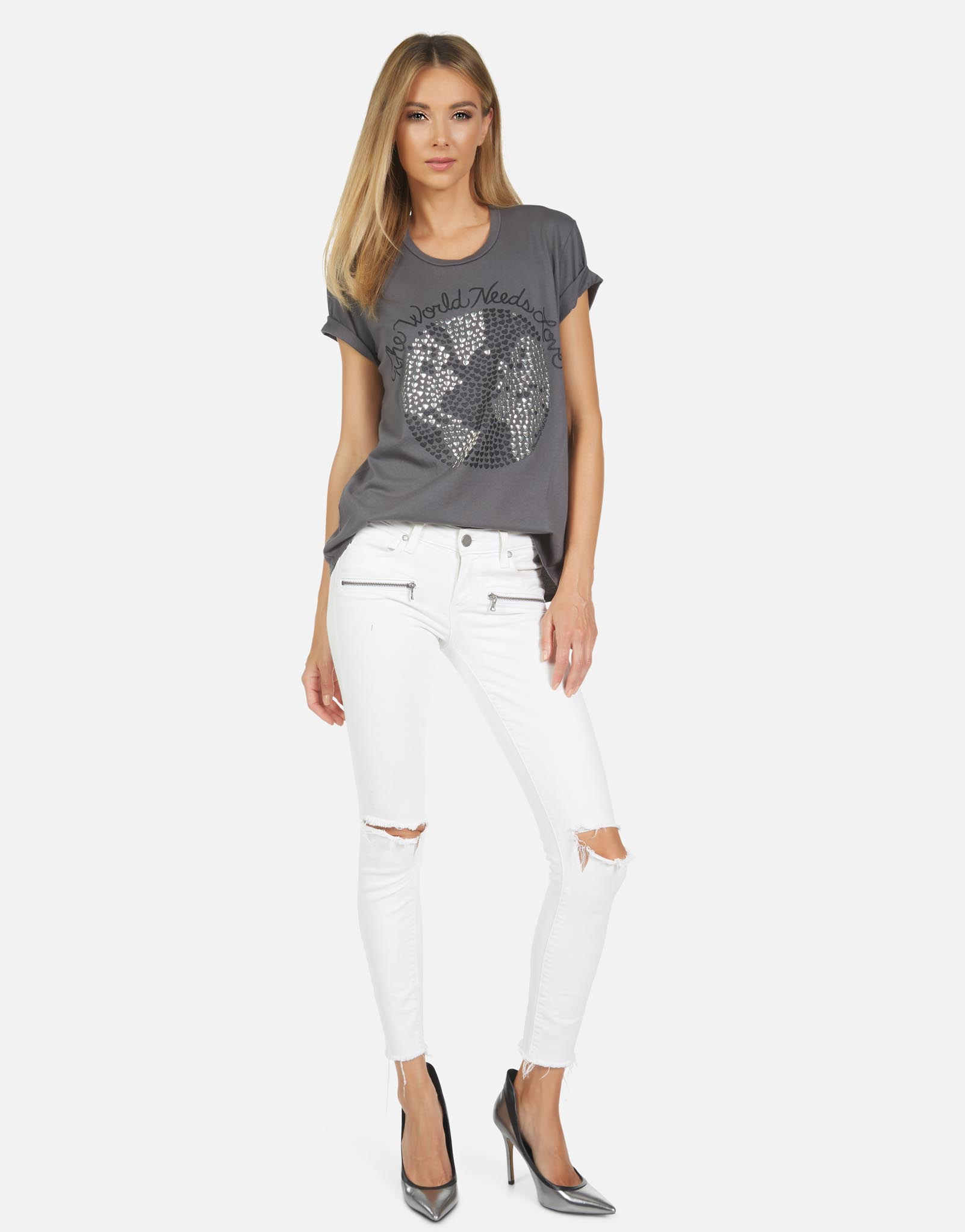 Lauren Moshi Women's Wolf World Needs Love - 