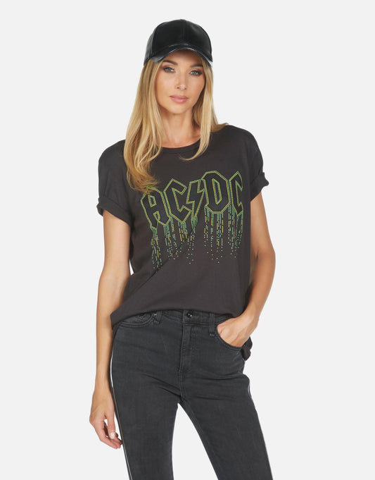 Lauren Moshi X ACDC Women's Wolf AC/DC Neon Stud - 