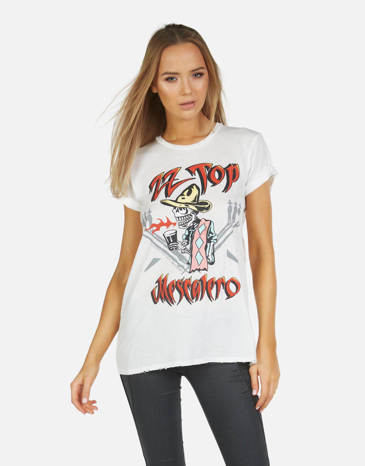 Lauren Moshi X ZZ Top Women's Wolf ZZ Top - XS