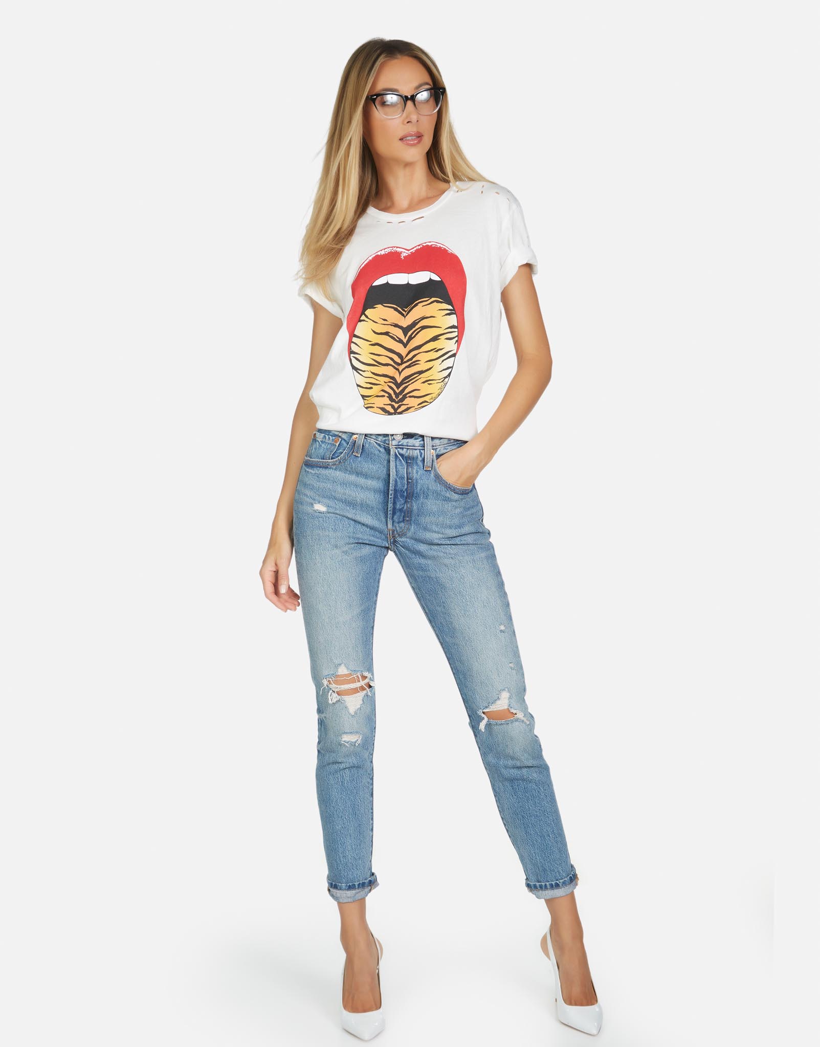 Lauren Moshi Women's Wolf Tiger Tongue - 