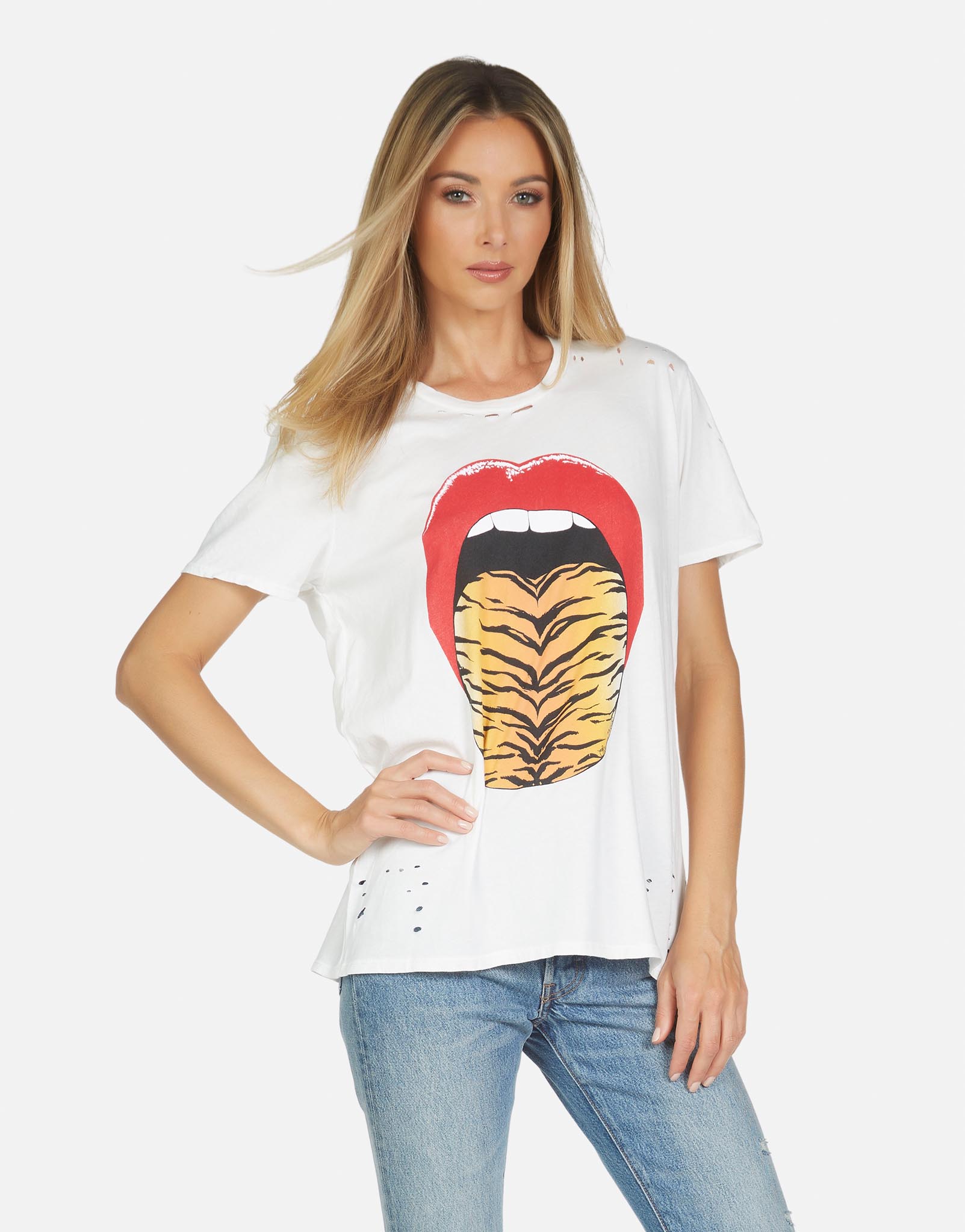 Lauren Moshi Women's Wolf Tiger Tongue - 