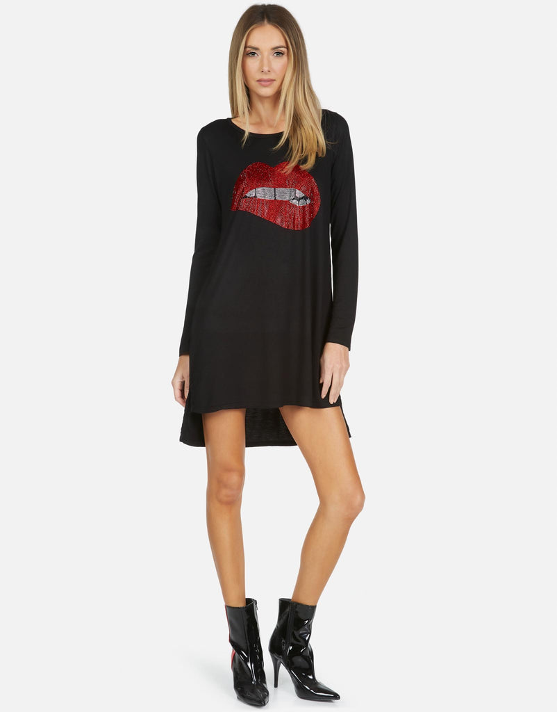 Lauren Moshi X Women's Adora X Crystal Biting Lip - 