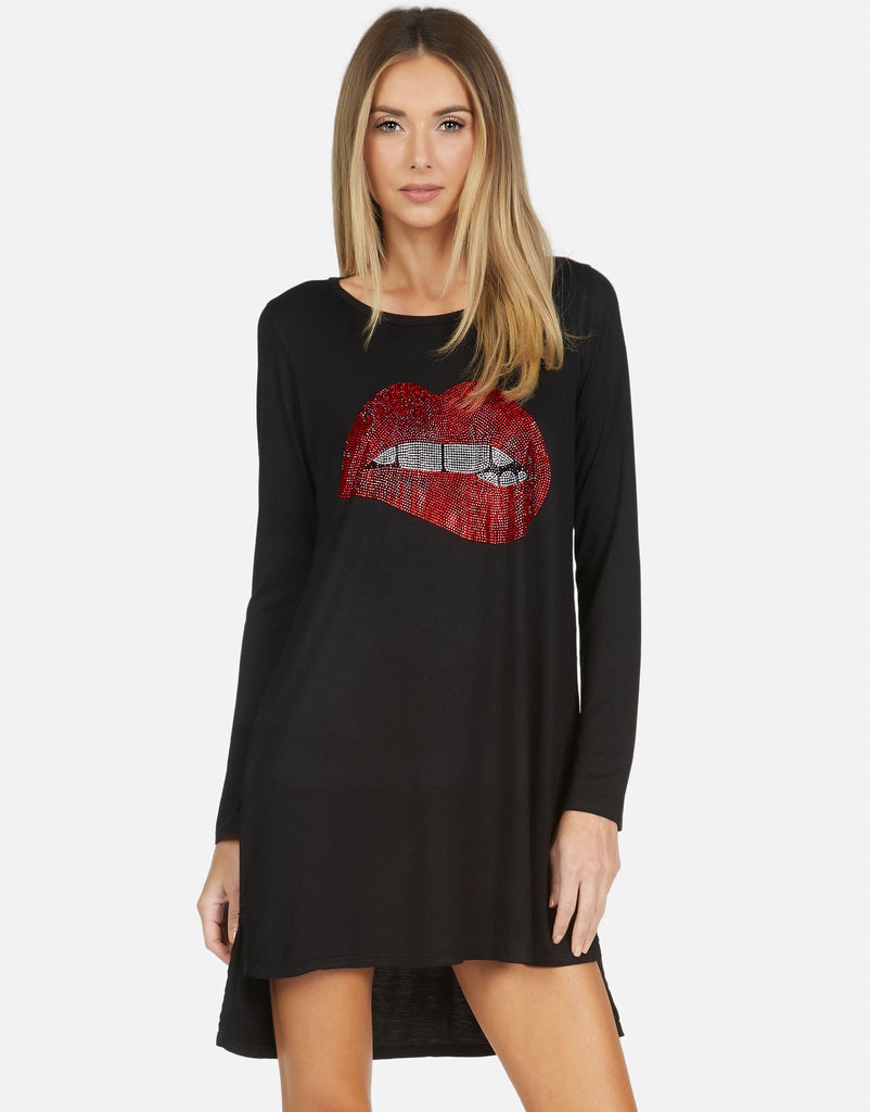 Lauren Moshi X Women's Adora X Crystal Biting Lip - 