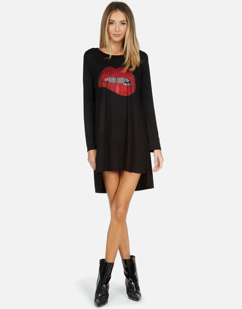 Lauren Moshi X Women's Adora X Crystal Biting Lip - 