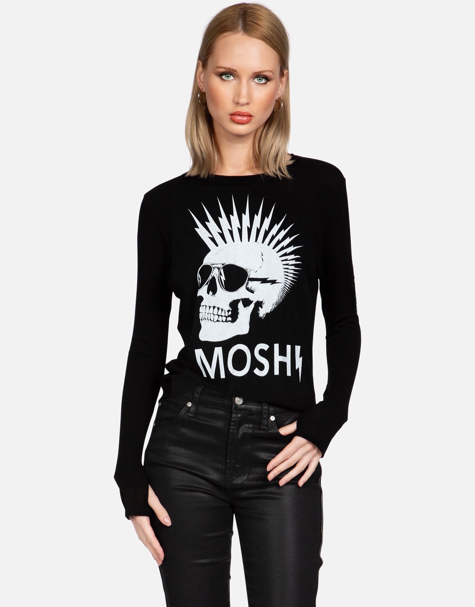 Lauren Moshi X Women's Mckinley X Moshi Lightning Skull - Black