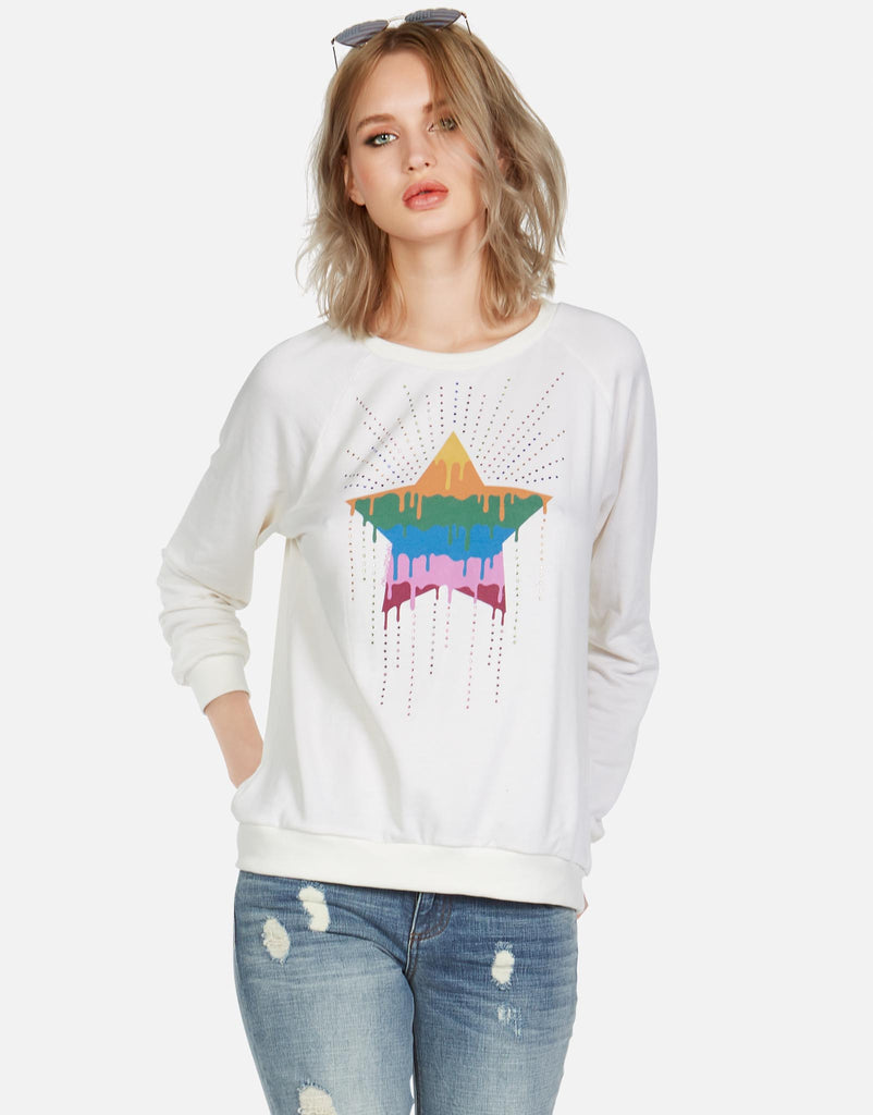 Lauren Moshi Women's Noleta Dripping Star - Milk