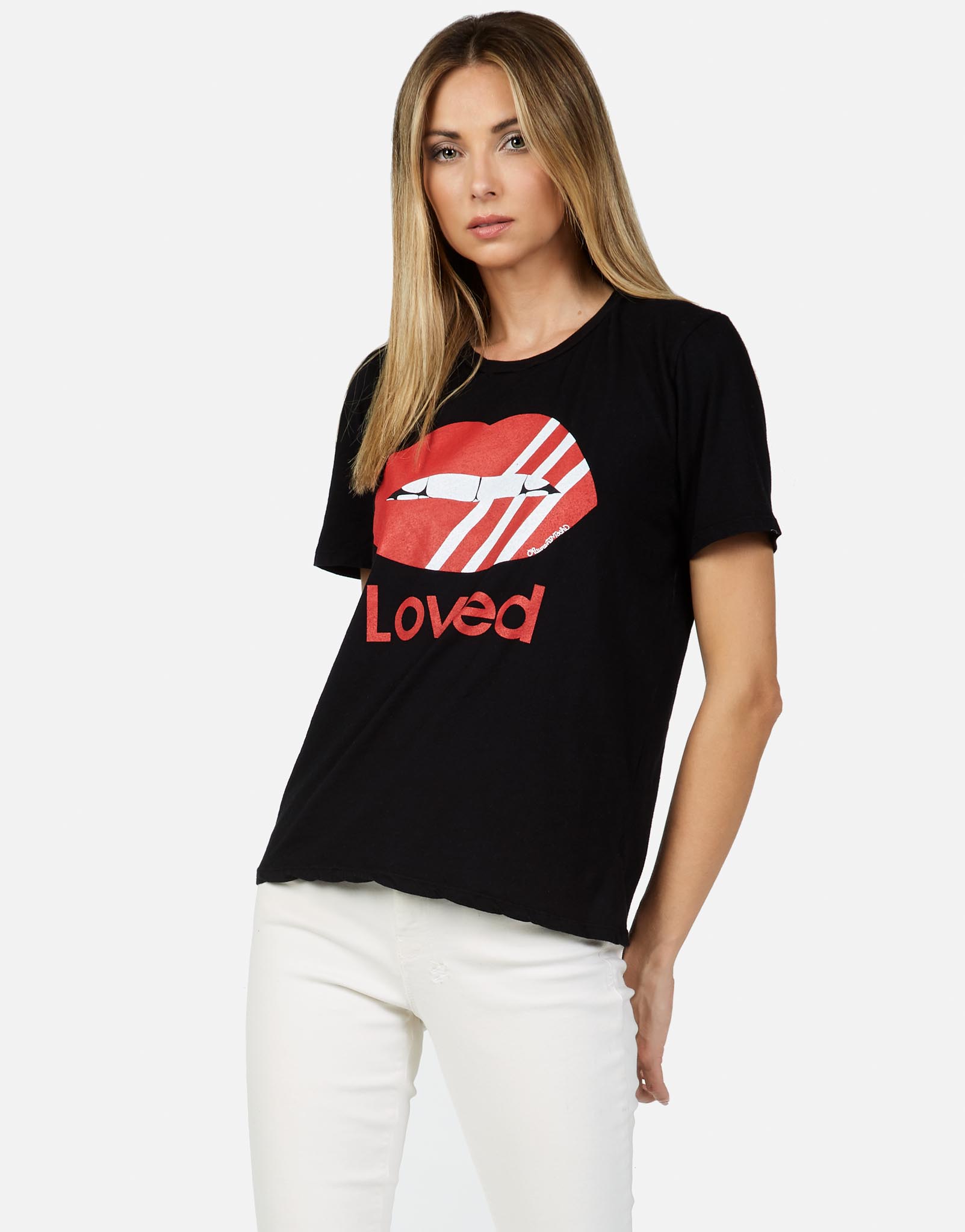Lauren Moshi X Women's Croft Striped Mouth Loved - 