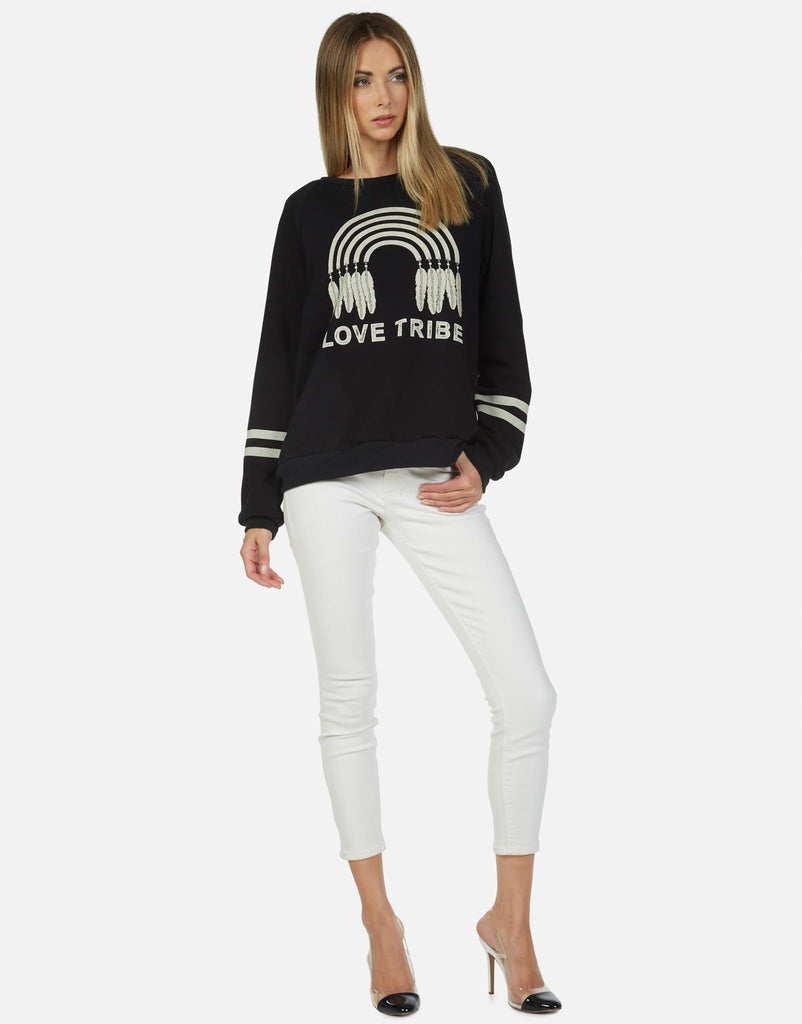 Lauren Moshi Women's Noleta Feather Love Tribe - 