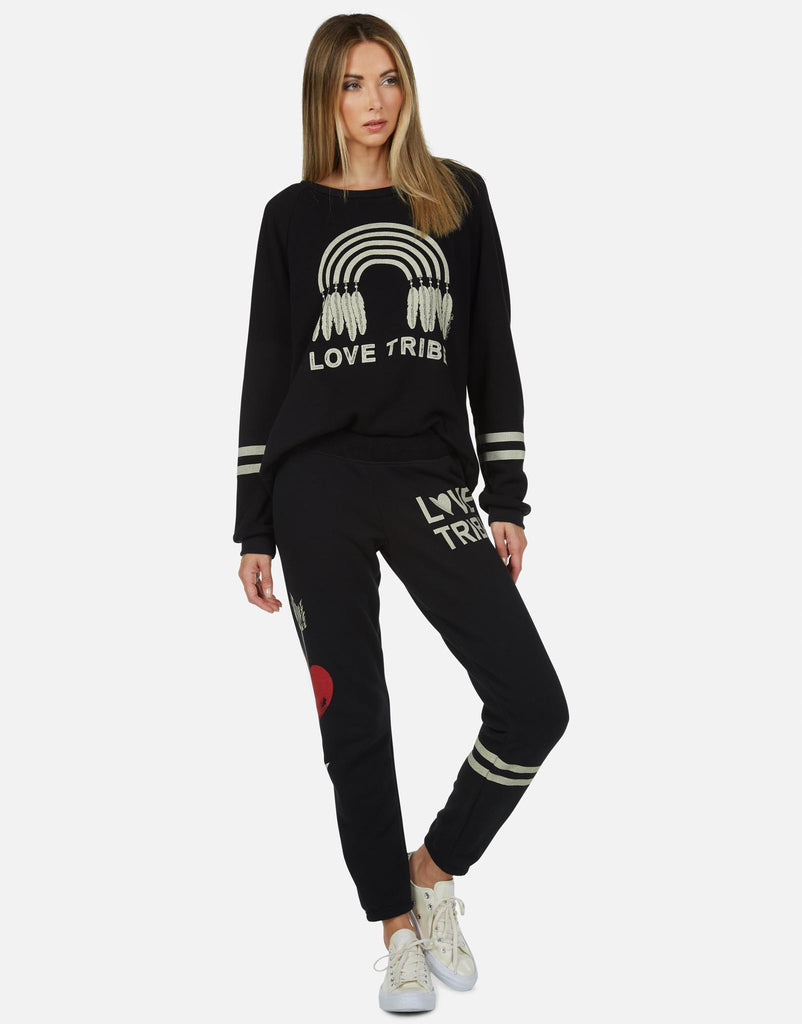Lauren Moshi Women's Noleta Feather Love Tribe - 