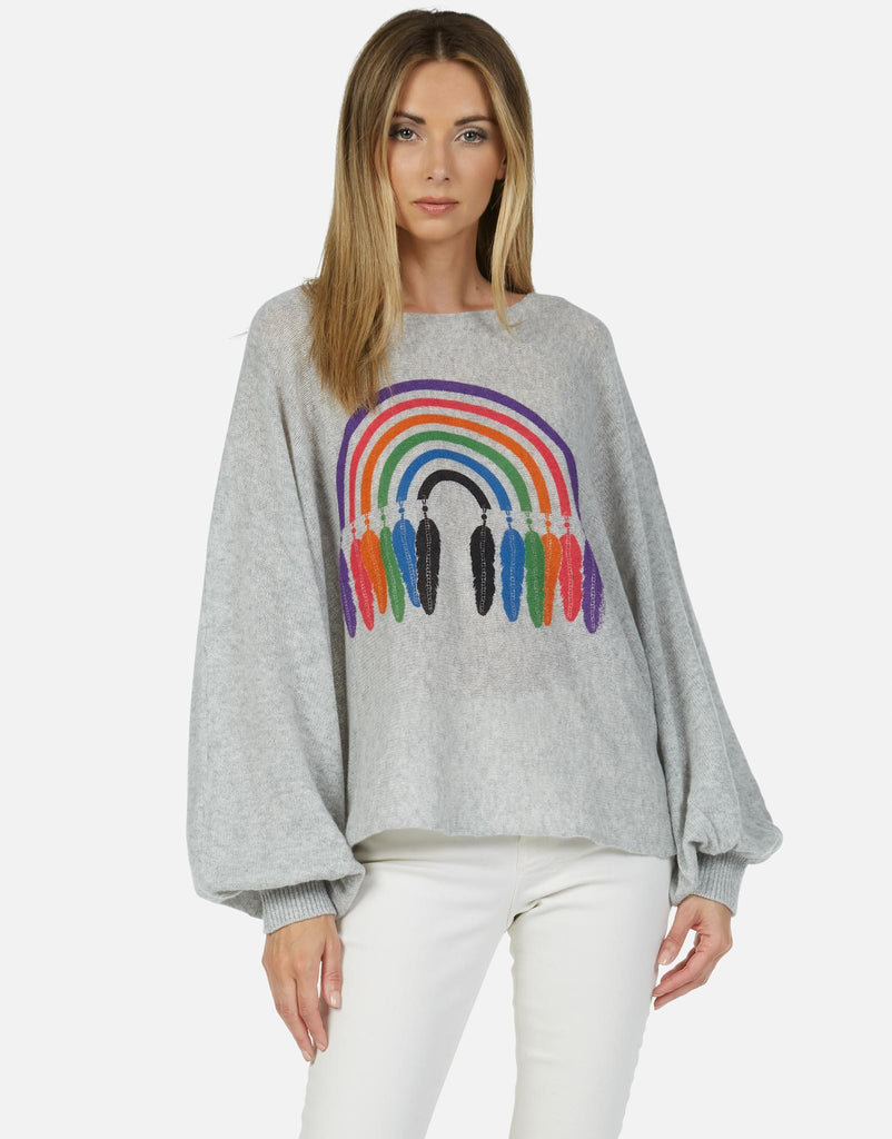 Lauren Moshi Women's Sash Feather Rainbow - 