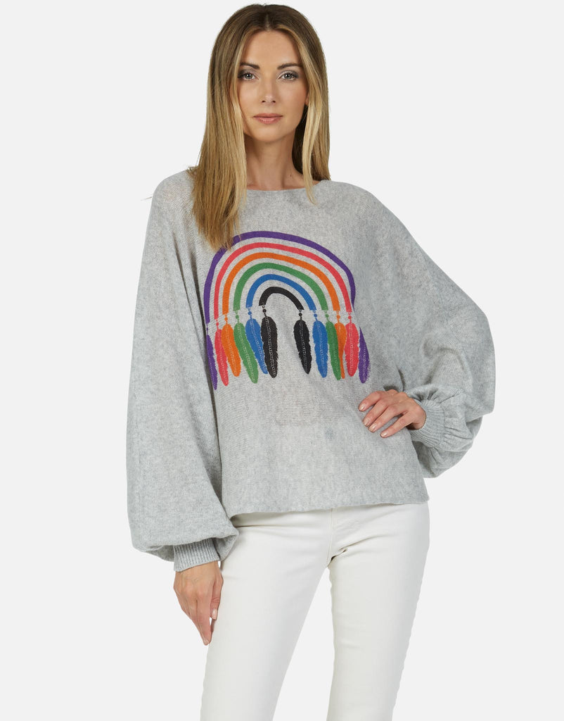 Lauren Moshi Women's Sash Feather Rainbow - 