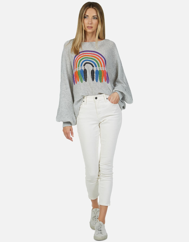 Lauren Moshi Women's Sash Feather Rainbow - 