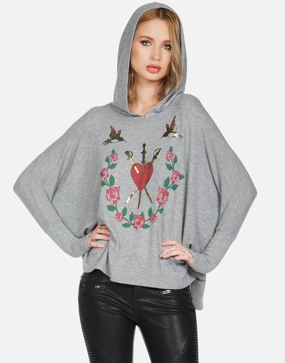 Lauren Moshi Women's Wilma Garden of Love - Heather Grey