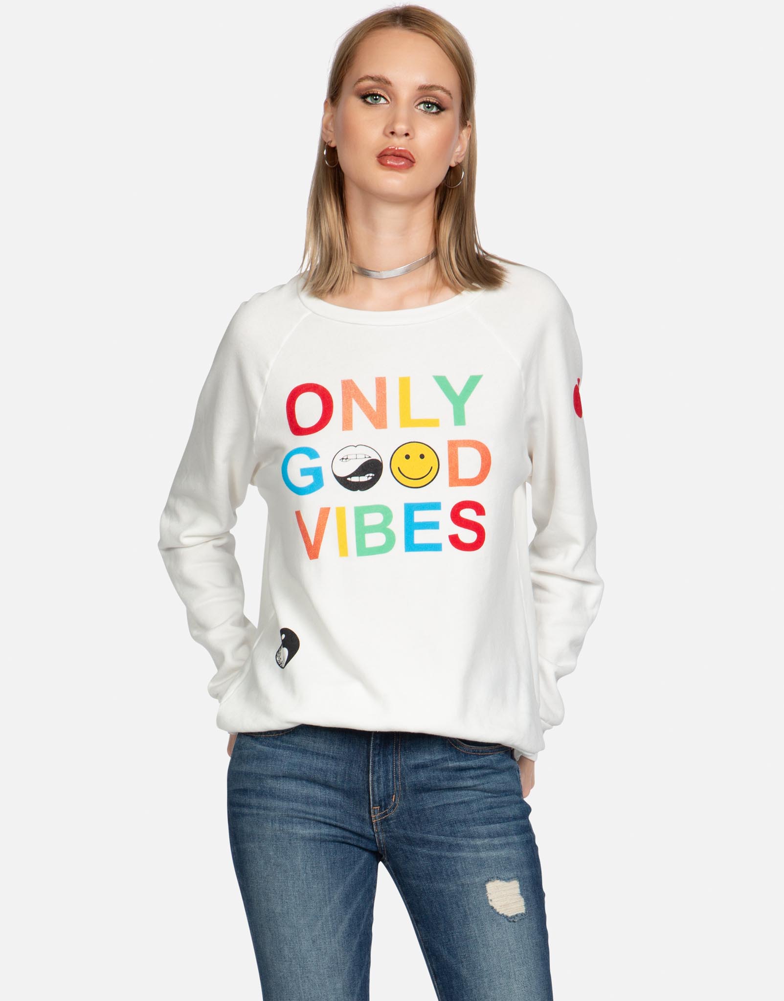Lauren Moshi Women's Noleta Only Good Vibes - 