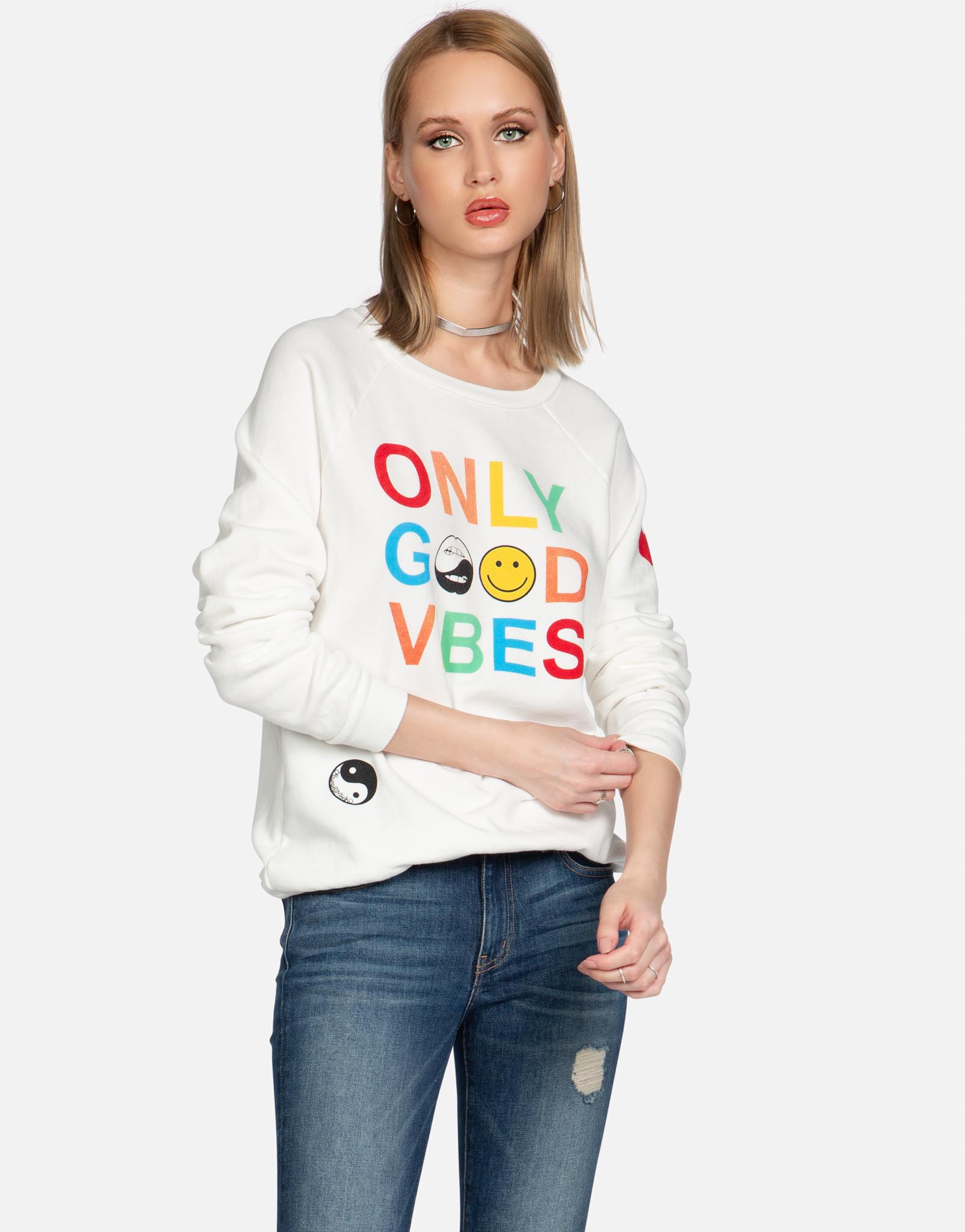 Lauren Moshi Women's Noleta Only Good Vibes - 
