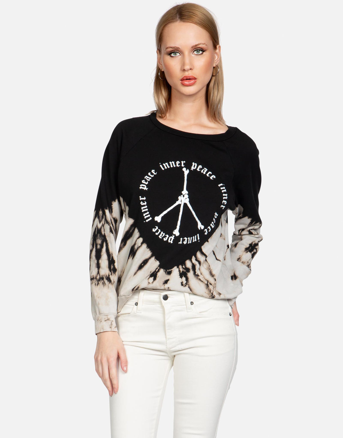 Lauren Moshi Women's Noleta Inner Peace Sign - Thundercloud