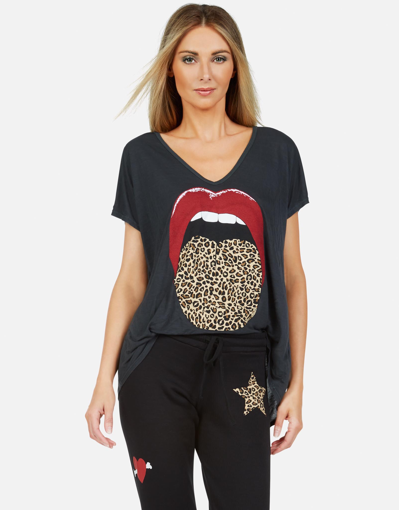 Lauren Moshi Women's April Leopard Tongue - 