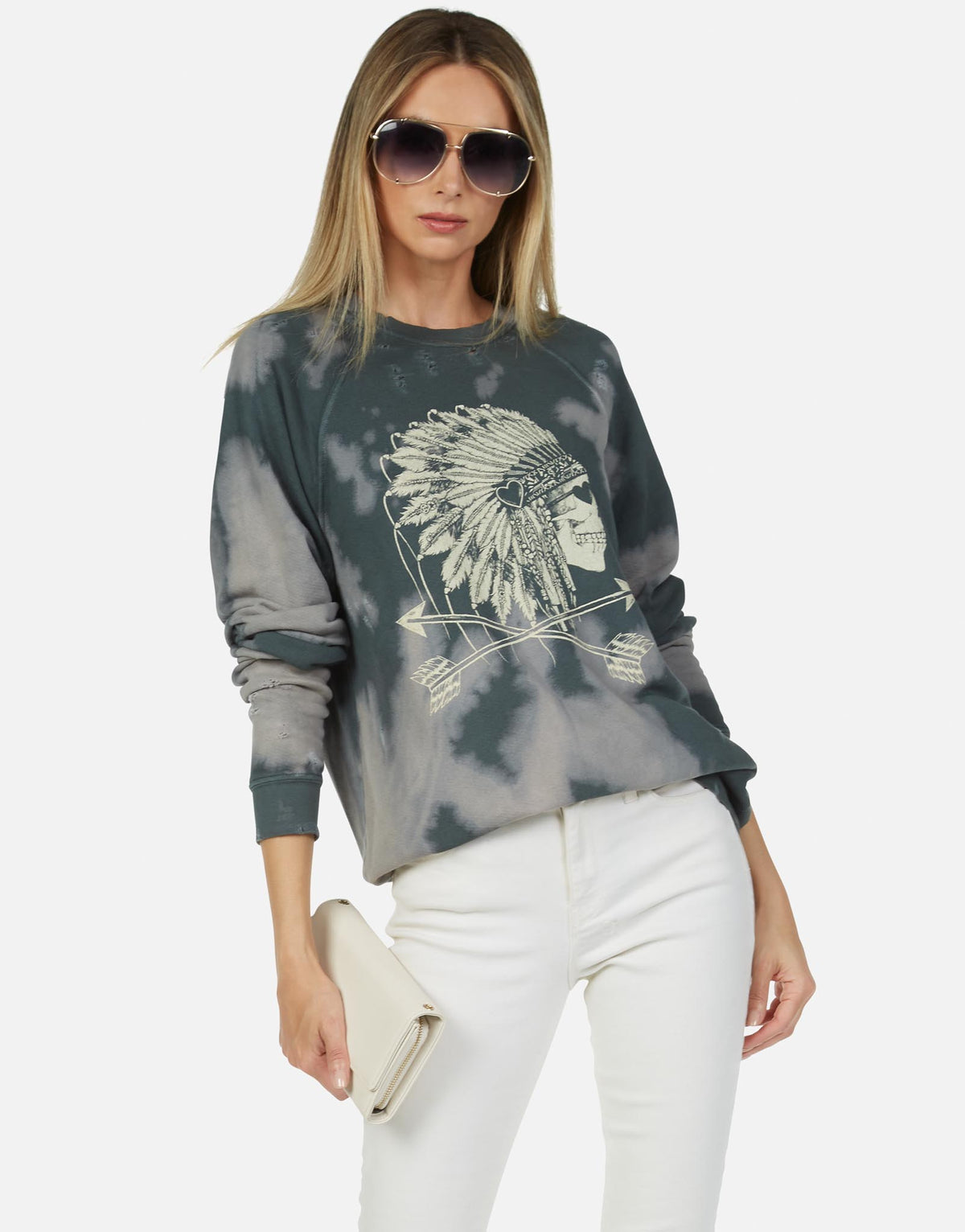 Lauren Moshi Women's Anela Love Skull Headdress - Vintage Forest