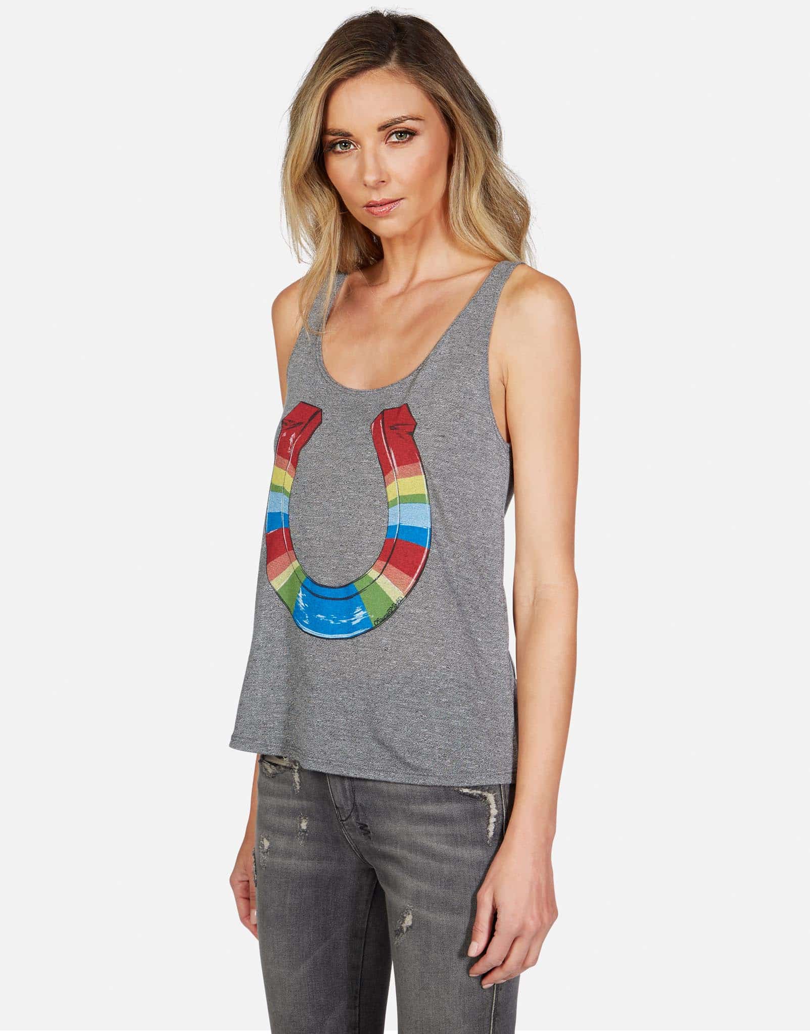 Lauren Moshi Women's Julianna Rainbow Horseshoe - 